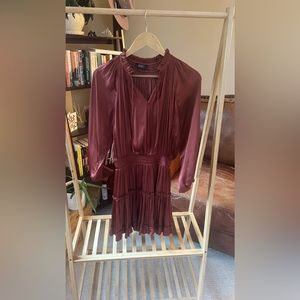 Reset satin red mini dress